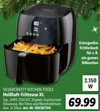 Lidl SILVERCREST KITCHEN TOOLS Heißluft-Fritteuse XL ,,SHFD 2150 A2" Angebot