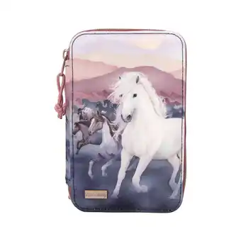 Netto Marken-Discount Depesche 3-fach-federtasche night horses miss melody 20 x 13 x 7,5 cm Angebot