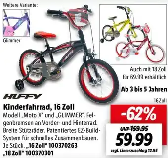 Lidl Huffy Kinderfahrrad, 16 Zoll Angebot