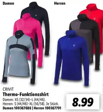 Lidl CRIVIT Thermo-Funktionsshirt Angebot