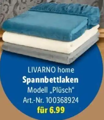 Lidl LIVARNO home Spannbettlaken Angebot