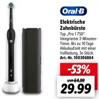 Lidl Oral-B Elektrische Zahnbürste ,,Pro 1 750" Angebot