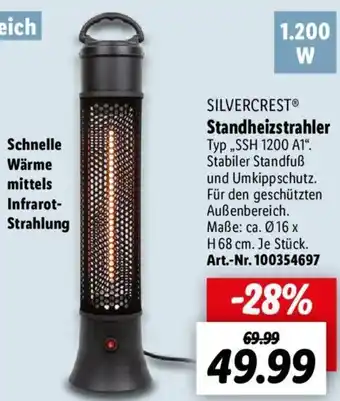 Lidl SILVERCREST Standheizstrahler ,,SSH 1200 A1" Angebot