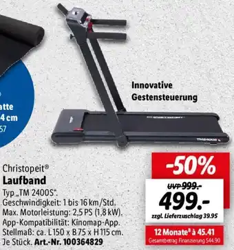 Lidl Christopeit Laufband ,,TM 2400S" Angebot