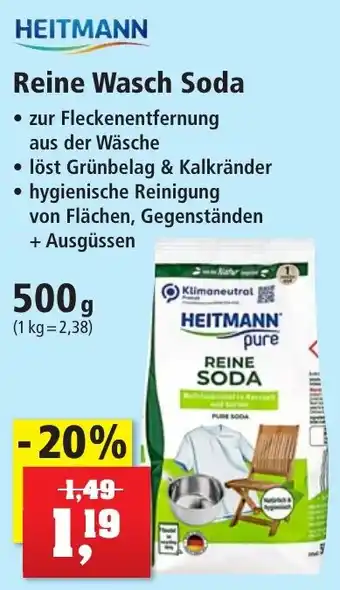 Thomas Philipps HEITMANN Reine Wasch Soda 500 g Angebot