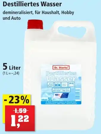 Thomas Philipps Dr. Starke Destilliertes Wasser 5 Liter Angebot