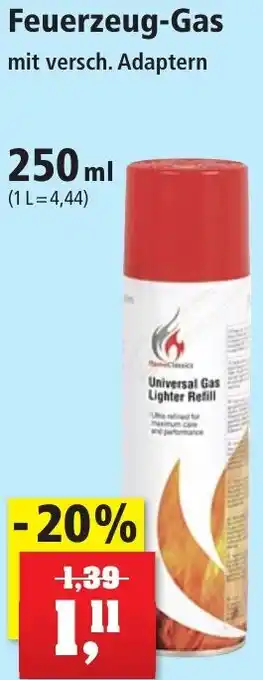 Thomas Philipps Feuerzeug-Gas 250 ml Angebot