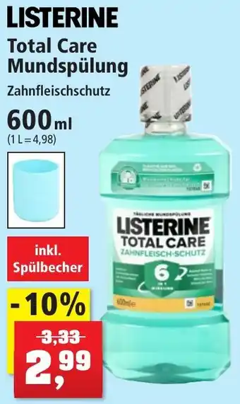 Thomas Philipps LISTERINE Total Care Mundspülung 600 ml Angebot