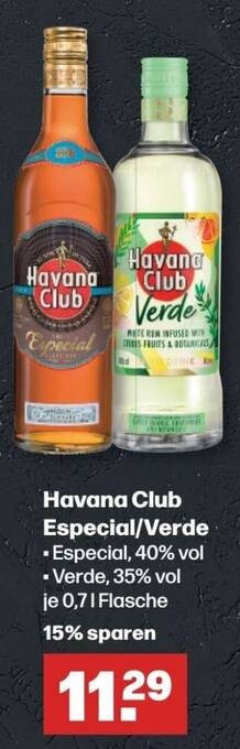 Handelshof Havana Club Especial Verde 700ml Angebot