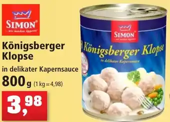 Thomas Philipps SIMON Königsberger Klopse 800 g Angebot