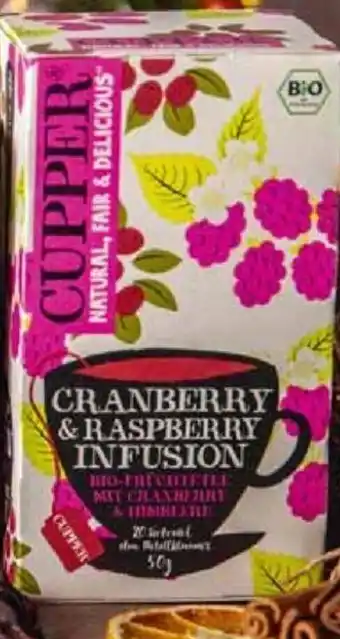 dm drogerie CUPPER Cranberry & Raspberry Infusion 50 g Angebot