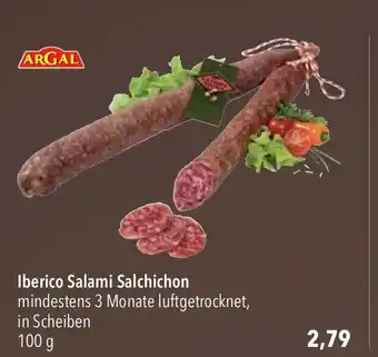 CITTI Markt ARGAL Iberico Salami Salchichon mindestens 3 Monate luftgetrocknet, in Scheiben 100g Angebot