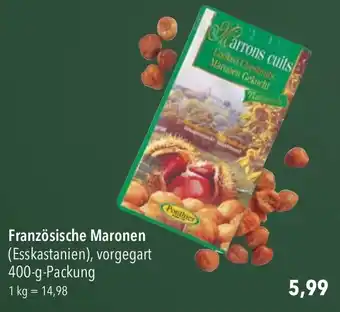 CITTI Markt Französische Maronen (Esskastanien), vorgegart 400-g-Packung Angebot