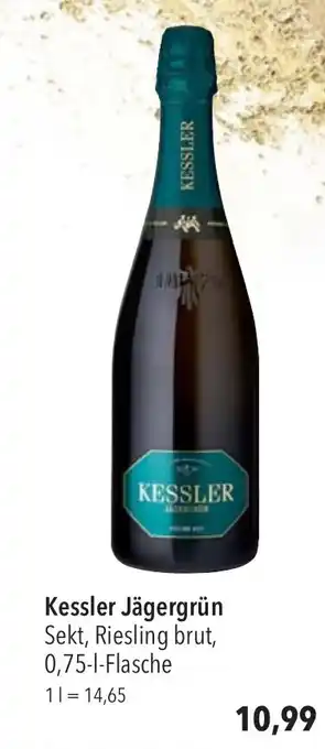 CITTI Markt Kessler Jägergrün Sekt, Riesling brut, 0,75L Angebot