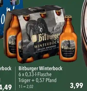 CITTI Markt Bitburger Winterbock 6 x 0,33L Angebot