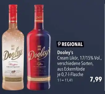 CITTI Markt Dooley's Cream Likör, 17/15% Vol., 700ml Angebot