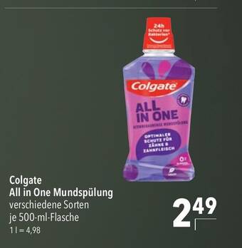 CITTI Markt Colgate All in One Mundspülung verschiedene Sorten je 500-ml Angebot