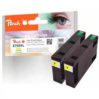 Netto Marken-Discount Peach e70 2 druckerpatronen xl 2*ye ersetzt epson t7024 y*2, c13t70244010*2 für z.b. epson workforce pro wp -4015 dn, epson w Angebot