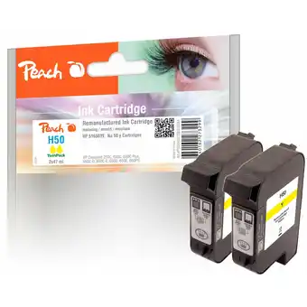 Netto Marken-Discount Peach hp 50 y 2 druckköpfe 2*ye ersetzt hp no. 50 y*2, 51650ye*2 für z.b. hp designjet 250 c, hp designjet 650 c, hp designje Angebot