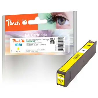 Netto Marken-Discount Peach hp 980 y druckerpatrone ye ersetzt hp no. 980 y, d8j09a für z.b. hp officejet enterprise color flow x 585 z mfp (wieder Angebot