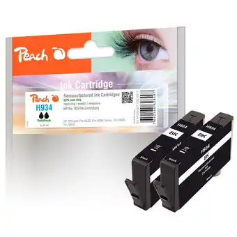 Netto Marken-Discount Peach hp 934 bk 2 druckerpatrone 2*bk ersetzt hp no. 934 bk*2, c2p19a*2 für z.b. hp officejet pro 6830, hp officejet pro 6230 Angebot