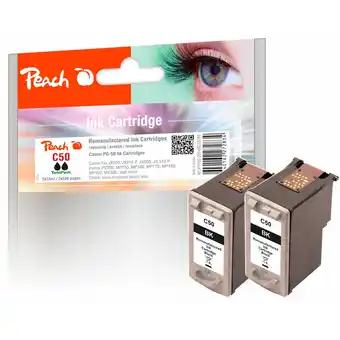 Netto Marken-Discount Peach c50 bk 2 druckköpfe xl 2*bk ersetzt canon pg-50bk*2, 0616b001 für z.b. canon pixma ip 2200, canon pixma mx 300, canon f Angebot