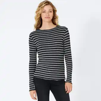 NKD Damen-langarmshirt mit streifen Angebot