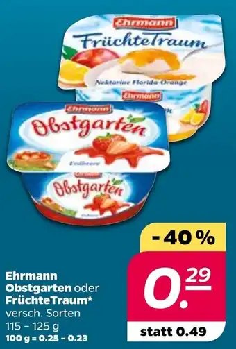 NETTO Ehrmann Obstgarten oder FruchteTraum Angebot