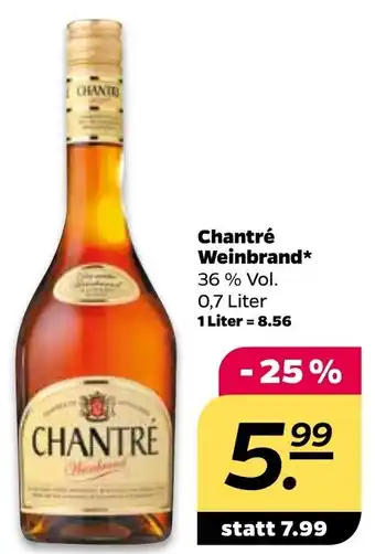 NETTO Chantre weinbrand 0.7L Angebot