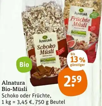 tegut Alnatura bio-musli Angebot