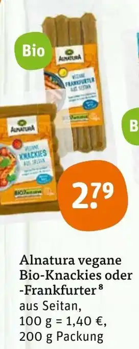 tegut Alnatura vegane bio-knackiees oderfrankfurter 200g Angebot