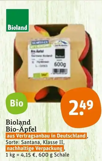 tegut Bioland Bio-apfel Angebot