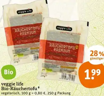 tegut Veggie life Bio-rauchertofu 250g Angebot