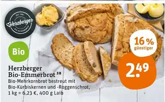 tegut Herzberger bio-emmerbrot 400g Angebot