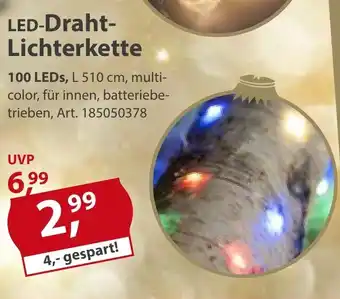 Sonderpreis Baumarkt LED-Draht-Lichterkette 510cm Angebot