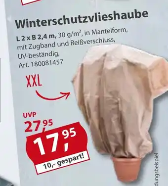 Sonderpreis Baumarkt Winterschutzvlieshaube Angebot