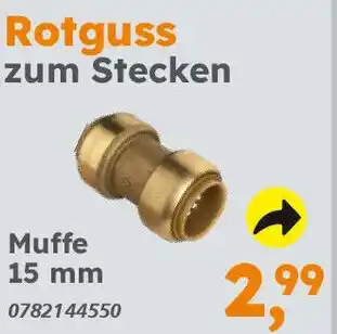 Globus Baumarkt Rotguss zum Stecken Angebot