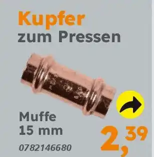 Globus Baumarkt Kupfer zum Pressen Angebot