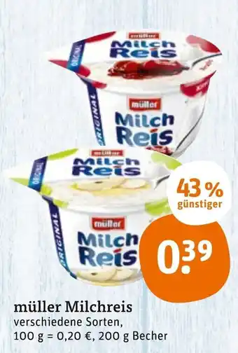 tegut Muller milchreis 200g Angebot