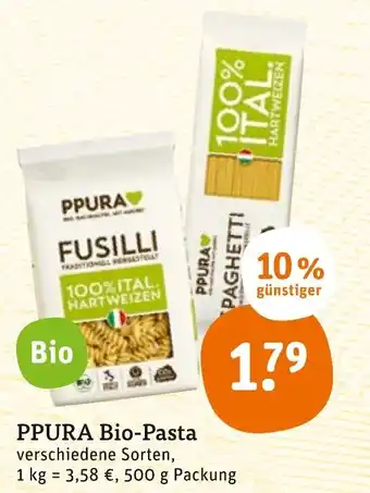 tegut PPURA Bio-pasta 500g Angebot