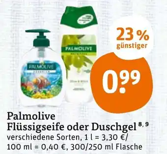 tegut Palmolive flussigseife oder duschgel Angebot