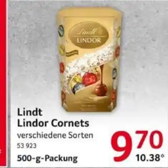 Selgros Lindt Lindor Cornets 500-g-Packung Angebot