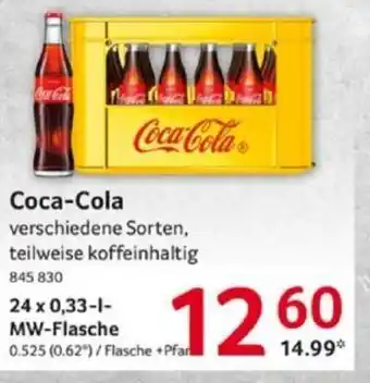 Selgros Coca-Cola verschiedene Sorten, 24*330ml Angebot