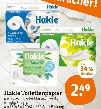 tegut Hakle toilettenpapier Angebot