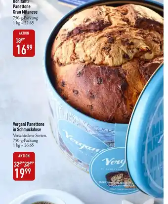 Galeria Markthalle Vergani Panettone in Schmuckdose 750-g-Packung Angebot