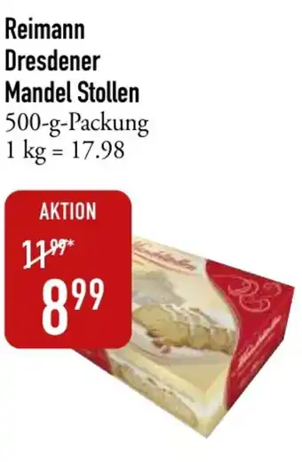 Galeria Markthalle Reimann Dresdener Mandel Stollen 500-g-Packung Angebot