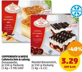 PENNY COPPENRATH & WIESE Cafeteria fein & sahnig 550/530 g Packung Angebot