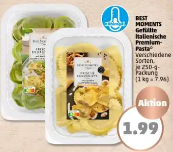 PENNY BEST MOMENTS Gefüllte italienische Premium Pasta 250 g Packung Angebot