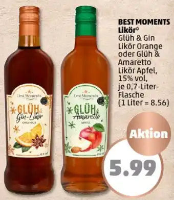 PENNY BEST MOMENTS Likör 0,7 Liter Flasche Angebot