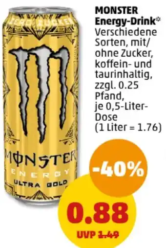 PENNY MONSTER Energy-Drink 0,5 Liter Dose Angebot